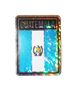 GUATEMALA SQUARE COUNTRY FLAG METALLIC BUMPER STICKER DECAL .. SIZE 3" X 4" INCHES .. NEW