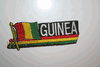 GUINEA COUNTRY FLAG WORD IRON-ON PATCH CREST BADGE . NEW