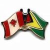 GUYANA / CANADA COUNTRY FLAG SMALL METAL FRIENDSHIP LAPEL PIN BADGE ... NEW 