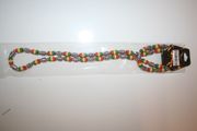 GUYANA COUNTRY FLAG 14" BEADED NECKLACE JEWELRY .. NEW