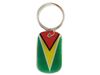 GUYANA COUNTRY FLAG KEYCHAIN ..HIGH QUALITY .. NEW