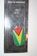 GUYANA COUNTRY FLAG METAL DOG TAG NECKLACE PENDANT .. NEW
