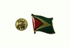 GUYANA COUNTRY FLAG METAL LAPEL PIN BADGE .. NEW