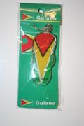 GUYANA COUNTRY FLAG SHOE SANDLE KEYCHAIN .. NEW