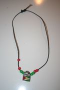 GUYANA COUNTRY FLAG SOCCER BALL METAL NECKLACE ... NEW