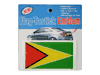 GUYANA COUNTRY FLAG  HIGH QUALITY BUMPER STICKER ... NEW