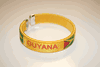 GUYANA COUNTRY FLAG YELLOW FLEXIBLE METAL NYLON BRACELET ... NEW