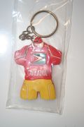 GUYANA RED COUNTRY FLAG SOCCER JERSEY KEYCHAIN ... FIFA WORLD CUP FOOTBALL ... NEW
