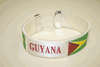 GUYANA WHITE SUPER THICK COUNTRY FLAG FLEXIBLE BRACELET WRISTBAND . NEW
