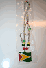 GUYANA X-LARGE COUNTRY FLAG METAL NECKLACE JEWELRY .. NEW