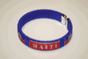 HAITI BLUE COUNTRY FLAG FLEXIBLE METAL NYLON BRACELET ... NEW