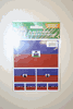 HAITI COUNTRY FLAG COLLECTION OF 7 DIFFERENT STICKERS .. NEW