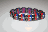 HAITI COUNTRY FLAG FLEXIBLE METAL REVERSIBLE SPORTS BRACELET ... NEW