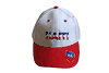HAITI RED WHITE COUNTRY FLAG ON BRIM EMBOSSED HAT CAP .. NEW
