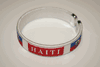 HAITI WHITE COUNTRY FLAG FLEXIBLE METAL NYLON BRACELET ... NEW