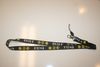 HAPPY SMILEY FACE BLACK LANYARD KEYCHAIN PASSHOLDER TICKET HOLDER ... NEW