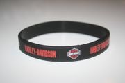 HARLEY DAVIDSON MOTORCYCLE BLACK SILICONE BRACELET ... ADULT AND KIDS SIZES ... NEW