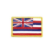 HAWAII USA STATE FLAG IRON ON PATCH CREST BADGE 2 1/8 X 3 1/4 INCHES ... NEW