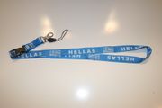 HELLAS BLUE COUNTRY FLAG LANYARD KEYCHAIN PASSHOLDER ... GREECE .. NEW
