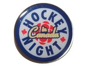  HOCKEY NIGHT IN CANADA NHL HOCKEY  LAPEL PIN BADGE 1' X 1' INCHES .. NEW