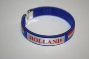 HOLLAND BLUE COUNTRY FLAG FLEXIBLE C BRACELET WRISTBAND .. NEW