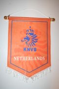 HOLLAND NETHERLANDS ORANGE KNVB HANGING BANNER ... MEDIUM SIZE FIFA WORLD CUP.. NEW 