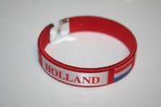 HOLLAND RED COUNTRY FLAG FLEXIBLE BRACELET WRISTBAND ..NEW