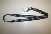 HONDA HIGH QUALITY BLACK CAR LANYARD KEYCHAIN PASSHOLDER ...NEW