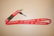 HONDA MOTORCYCLE RED LANYARD, KEYCHAIN PASSHOLDER...NEW