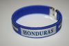 HONDURAS BLUE COUNTRY FLAG FLEXIBLE METAL NYLON BRACELET WRISTBAND ... NEW