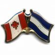 HONDURAS / CANADA COUNTRY FLAG SMALL METAL FRIENDSHIP LAPEL PIN BADGE .. NEW