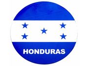 HONDURAS COUNTRY FLAG CAR MAGNET CIRCLE SHAPE 6 1/4" INCHES IN DIAMETER .. FIFA SOCCER WORLD CUP .. NEW