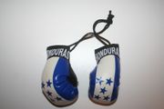 HONDURAS COUNTRY FLAG PAIR OF MINITURE BOXING GLOVES .. NEW