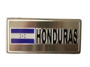 HONDURAS COUNTRY FLAG SMALL METAL LICENSE PLATE STICKER DECAL EMBLEM .. NEW