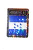 HONDURAS SQUARE COUNTRY FLAG METALLIC BUMPER STICKER DECAL .. SIZE 3" X 4" INCHES .. NEW