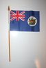 HONG KONG OLD 4" X 6" SMALL STICK FLAG ON 10" POLE .. NEW