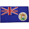 HONG KONG OLD BRITISH FLAG SMALL IRON ON PATCH CREST BADGE ..NEW