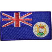 HONG KONG OLD BRITISH FLAG SMALL IRON ON PATCH CREST BADGE ..NEW
