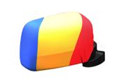 ROMANIA COUNTRY FLAG CAR SIDE MIRROR COVERS , 2 IN A PACK