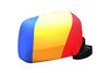 ROMANIA COUNTRY FLAG CAR SIDE MIRROR COVERS , 2 IN A PACK
