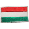 HUNGARY COUNTRY FLAG SMALL IRON ON PATCH CREST BADGE .. NEW