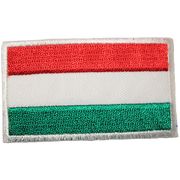 HUNGARY COUNTRY FLAG SMALL IRON ON PATCH CREST BADGE .. NEW