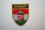 ***SOLD OUT ***HUNGARY OVAL COUNTRY FLAG IRON ON SHIELD PATCH CREST BADGE .. NEW