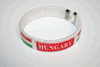 HUNGARY WHITE COUNTRY FLAG FLEXIBLE C BRACELET WRISTBAND ...NEW
