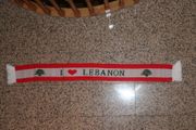 I LOVE (HEART) LEBANON COUNTRY FLAG STIPED SCARF SCARVES .. NEW