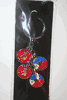  I LOVE PHILIPPINES 4 CHARM COUNTRY FLAG KEYCHAINS .. NEW