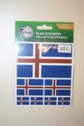 ICELAND COUNTRY FLAG COLLECTION OF 7 DIFFERENT STICKERS .. NEW