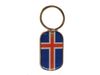 ICELAND COUNTRY FLAG KEYCHAIN ..HIGH QUALITY .. NEW
