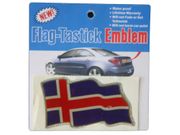 ICELAND COUNTRY FLAG WAVY BUMPER DECAL STICKER EMBLEM ...