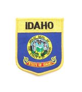 IDAHO USA SHIELD FLAG IRON ON PATCH CREST BADGE 3 X 3 1/2 INCHES ... NEW
